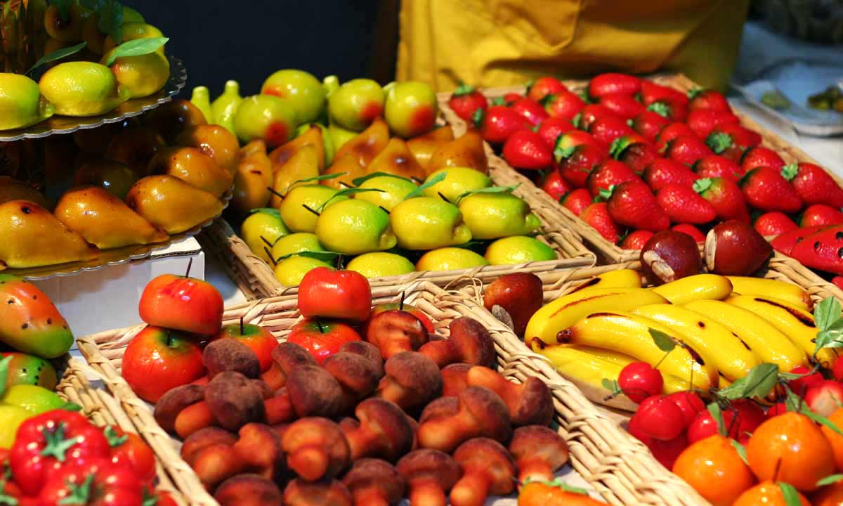 Frutta di Martorana, tradizione Siciliana ©Foto Associazione Cotumè