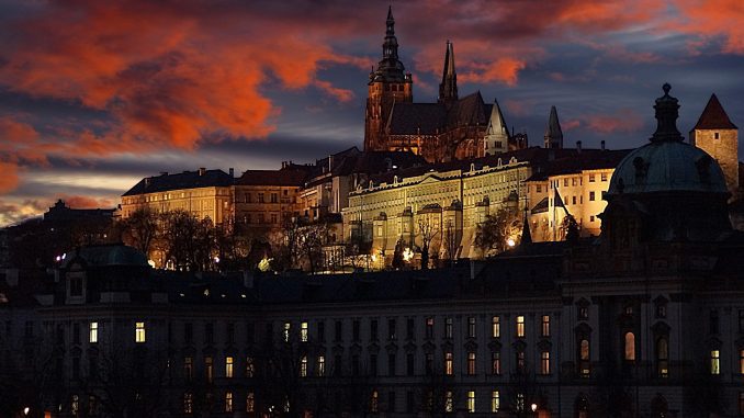 Castello di Praga, notturno