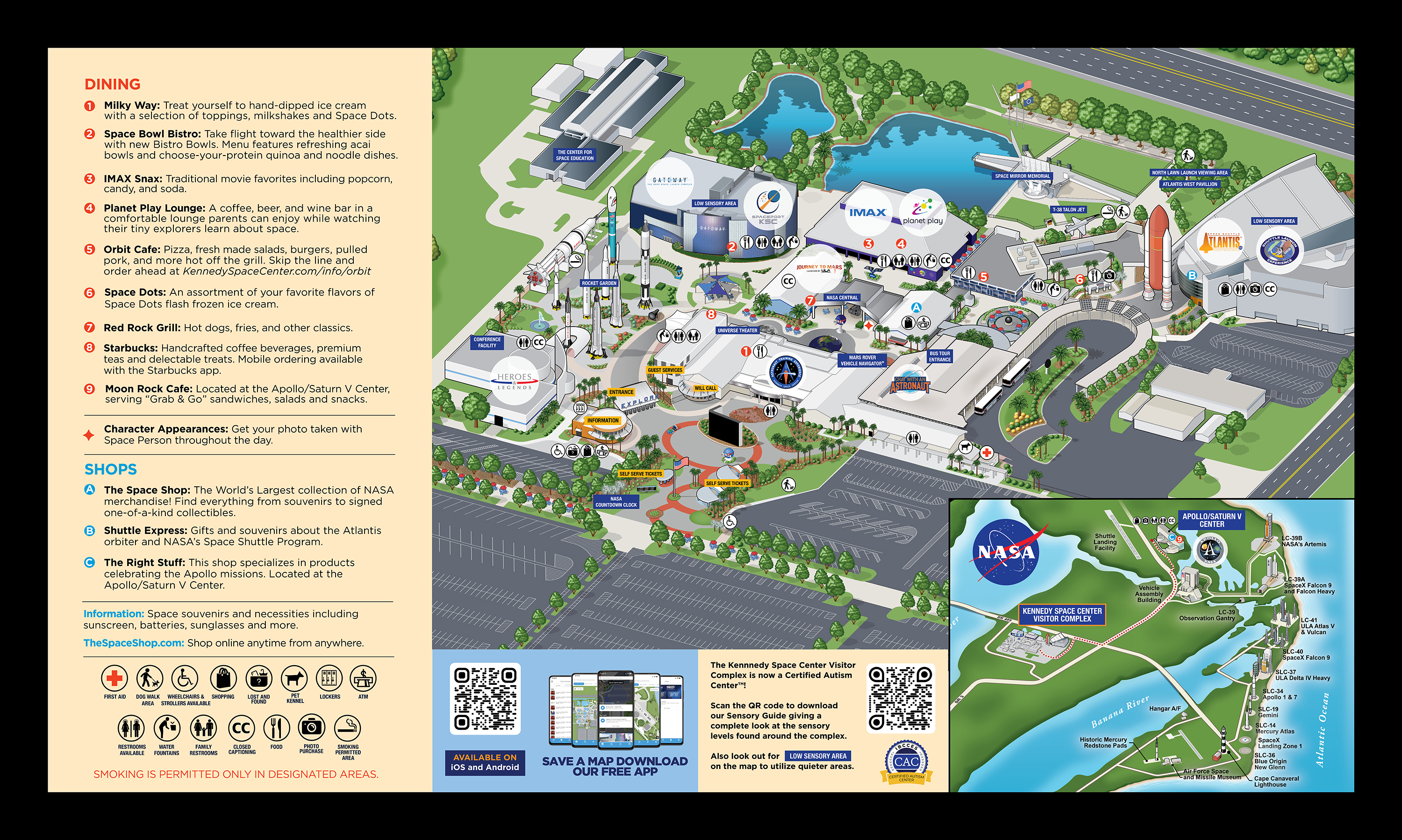 Mappa del Kennedy Space Center - Foto Uf